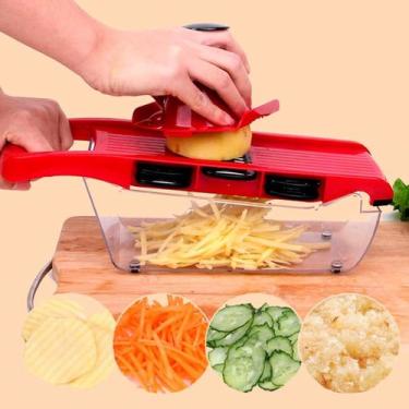 Imagem de Mandolina 10 Em 1 Para Cortar E Fatiar Verduras E Frutas - Relet