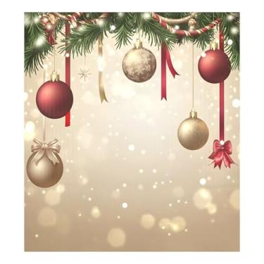 Imagem de SEHANY Capa magnética de bola de Natal, adesivos magnéticos de decoração de Natal antiarranhões para painel de geladeira e lava-louças, decoração de Natal de cozinha doméstica 58 x 66 cm