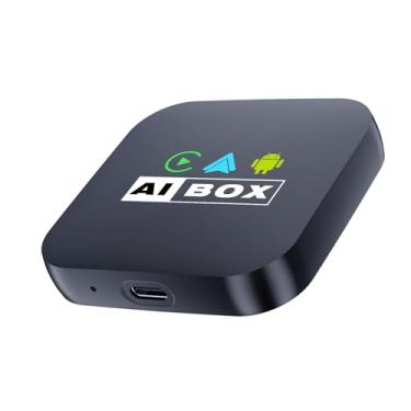 Imagem de Adaptador automotivo 5 em 1 sem fio CarPlay e Android com NetFlix/YouTube, [suporta saída HDMI 4K e espelhamento de tela] - Plug & Play Car Play Wireless Smart AI Box para carros com CarPlay/Auto com