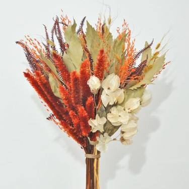 Imagem de BuquêS De Flores Secas — Arranjos Florais Desidratados Adequados Para Festas, Casamentos, DecoraçãO De Mesas E DecoraçãO De Interiores(laranja)