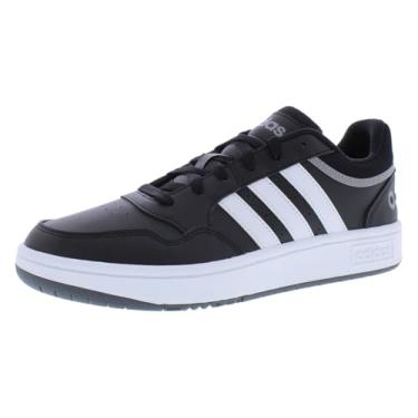 Imagem de adidas Tênis de basquete unissex Hoops 3.0 Low, Core Black/Grey Six/Grey Three, 38