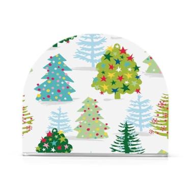 Imagem de Qilmy Porta-guardanapos de árvore de Natal para mesas, porta-guardanapos de Halloween para cozinha, porta-guardanapos de mesa, porta-guardanapos de coquetel, porta-guardanapos de papel11