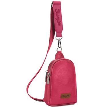 Imagem de Wrangler Bolsa tiracolo feminina pochete para viagens, Clássico-rosa-choque, Small