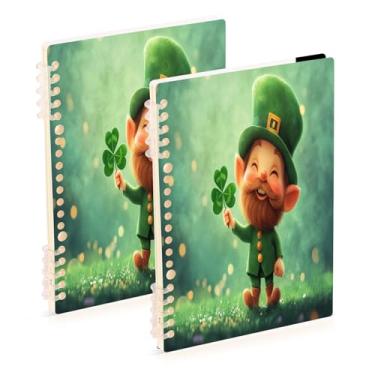 Imagem de Burbuja Cadernos St. Patrick Gnomo, papel pautado universitário A5 com 60 folhas, fichário para escritório, 2 unidades