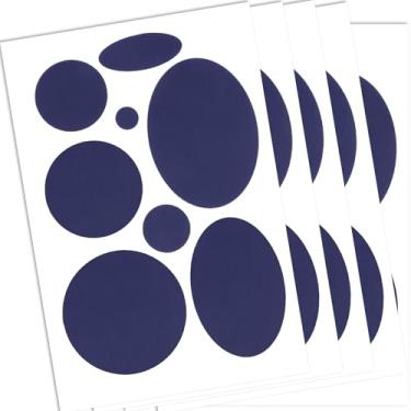 Imagem de OIIKI 40 peças de remendos de reparo de jaqueta acolchoada, 5 folhas à prova d'água adesivos adesivos para furos, fita adesiva de reparo de tecido de nylon autoadesiva pré-cortada para tendas de