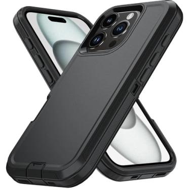 Imagem de Capa protetora à prova de choque para iPhone 16 11 12 13 14 15 17 Pro Max XS Max 7 8 16E, capa traseira rígida com clipe