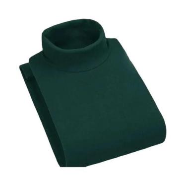 Imagem de Camiseta Térmica Masculina De Veludo Com Gola Alta E Manga Longa, Cor 