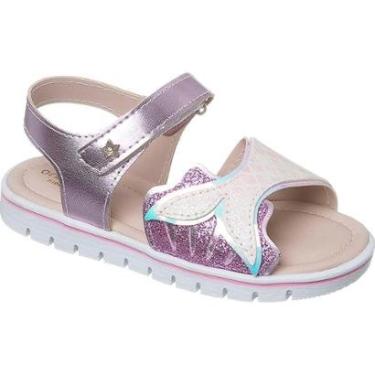 Imagem de Sandália Infantil Ortopasso Cinderela Menina Sereia Glitter-Feminino