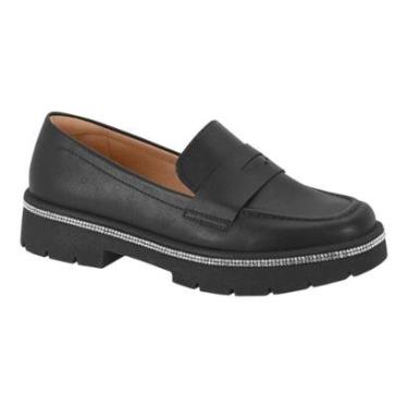 Imagem de Mocassim Vizzano Tratorado Loafer Feminino Strass Brilho-Feminino