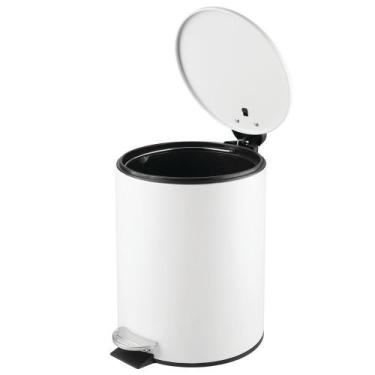 Imagem de Lixeira Inox 5l Pedal E Balde Removível Acabamento Matte - Powermaid, 