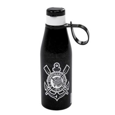 Imagem de Garrafa de Água Corinthians 530ml Tampa Abre Fácil Original - Plasútil