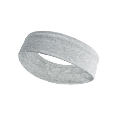 Imagem de Faixa de cabeça de fitness, faixa elástica antiderrapante para ioga para homens e mulheres, corrida, ioga, acessório de cabelo fitness (cinza claro)