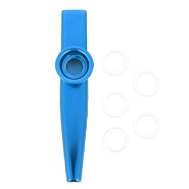 Imagem de LiebeWH Instrumento Kazoo de Liga de Alumínio, Parceiro Musical Portátil Fácil de Tocar para Guitarra e Ukulele, Perfeito para Viagens e Diversão na Fogueira