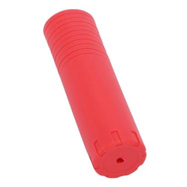 Imagem de VBESTLIFE Capa do Punho do Microfone, Luva Portátil Antiderrapante do Microfone do Silicone à Prova de Choque para o Concerto da Conferência da Festa do Karaoke de Ktv (Vermelha)