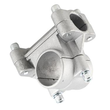 Imagem de Luqeeg Braçadeira de Suporte de Alça de Liga de Alumínio Grossa para Tubo de Roçadeira Aparador de Strimmer, Fácil Instalação para Operações Comerciais (Suporte de fixação cruzada (28, 19))