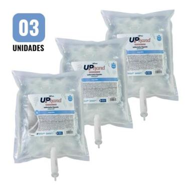 Imagem de Kit 3 Sabonetes Líquidos Glicerinados 800ml Algodão com Válvula para D