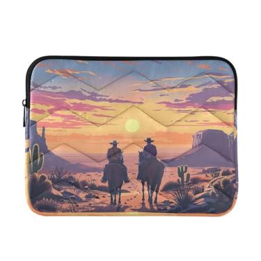 Imagem de Bolsa para laptop Desert Cowboy fina, leve, durável, trabalho, viagem, tablet, bolsa masculina, para laptop, 13 a 14 polegadas