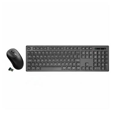 Imagem de Kit Teclado e Mouse sem Fio K-Mex - ABNT2 - 2400dpi - 2.4GHz - Preto - B2KA6039-Unissex