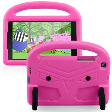 Imagem de UUcovers Capa infantil para Galaxy Tab A 20.3 cm 2019 modelo (SM-T290/T295/T297) com alça/suporte, à prova de choque, leve, capa protetora para Samsung Galaxy Tab A 8.0 2019 sem S Pen, rosa