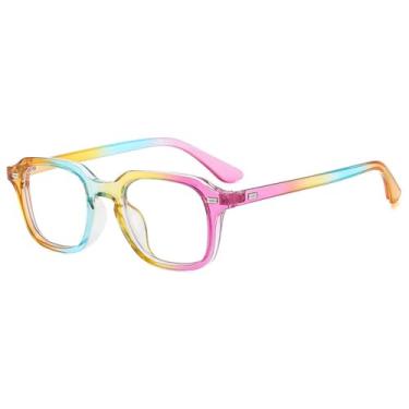 Imagem de Óculos de Sol Rivets Unissex com Lentes Espessas e Proteção UV400 para Esportes ao Ar Livre, Corrida e Ciclismo, Cor Arco-Íris Transparente