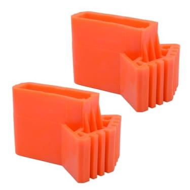 Imagem de YXQ 2 peças almofadas para pés de escada de borracha antiderrapante acessórios de escada dobrável, laranja