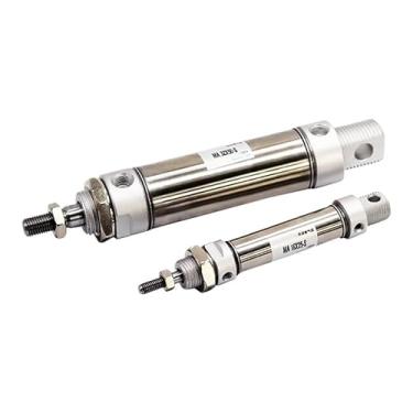 Imagem de MA MA16 MA20 MA25 MA32 MA40 Mini cilindro pneumático de aço inoxidável -50 * 75/100/125/150/175/200/250/300/350/400/450-500 Stroke-CA (curso de 175 mm, MA22 Furo de 0 mm)