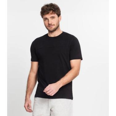 Imagem de Camiseta Básica Masculina Diametro Preto, GG, Preto