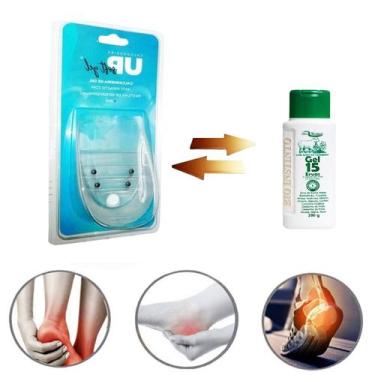 Imagem de Calcanheira Magnética em Gel Esporão De Calcâneo E Contra Dor + Gel 15