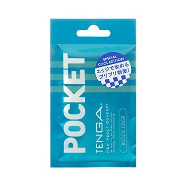 Imagem de Tenga Pocket Block Edge Cool, Masturbador Masculino, Edição Especial Cool, Textura Edge