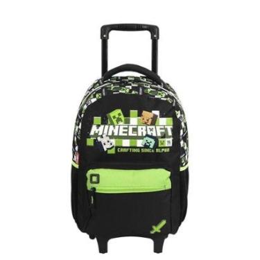 Imagem de Mochila de Rodinhas Sestini Minecraft M Plus 15Anos Colorido-Masculino