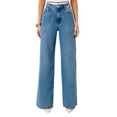 Imagem de Calça Jeans Feminina Dudalina Wide Leg Melissa - 1801450-Feminino