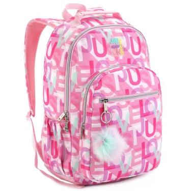 Imagem de Mochila Feminina Escolar Meninas Passeio Material Viagem - Denlex, Ros