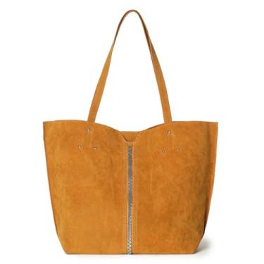 Imagem de ACUARIO Bolsa feminina para trabalho, bolsa acolchoada para viagem e academia, Amarelo, Large, Tendência