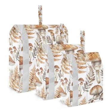 Imagem de xigua Cubos coloridos de embalagem de cogumelos para viagem, organizadores de bagagem leves, conjunto de viagem, à prova d'água, cubos de compressão para acessórios de viagem, 3 pacotes