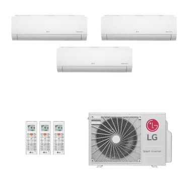 Imagem de Ar-Condicionado Multi Split Inverter LG 30.000 (1x Evap HW 9.000 + 1x Evap HW 12.000 + 1x Evap HW 18.000) Só Frio 220V								