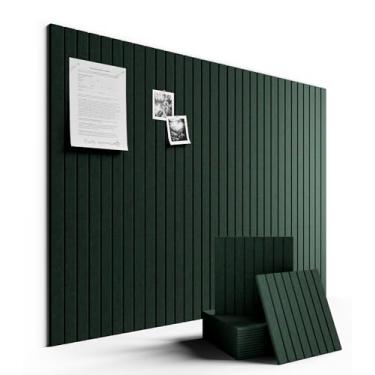 Imagem de Fluxynara Quadro de avisos grande de feltro 122 cm x 91 cm Alternativo para quadro de cortiça - pacote com 12 com 70 abas adesivas removíveis seguras, quadros de cortiça para paredes, quadro de