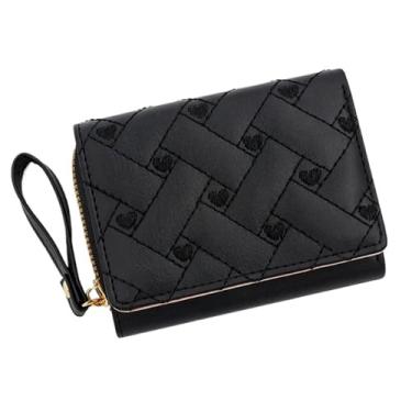 Imagem de Carteiras femininas fofas carteira feminina bolsa rosa carteira feminina pequena carteira feminina bolsas, Preto, One Size