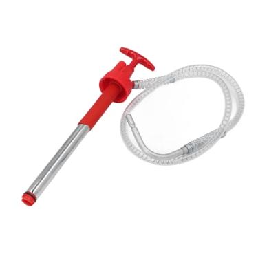 Imagem de Bomba de Fluido Manual, Bomba de Tambor de óleo Manual Com Mangueira de 50 pol., Bico Anti-gotejamento e Suporte de Retorno do Bico, Fabricada Com Materiais Premium, Bomba de