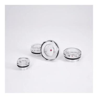 Imagem de G 3/20.3 cm 1/5.1 cm 3/10.2 cm 2.5 cm M16-M60 M16-M60 Cabeça sextavada de janela de vidro de visão macho para caixa de engrenagens de compressor de ar (10 peças, M27x1,5)