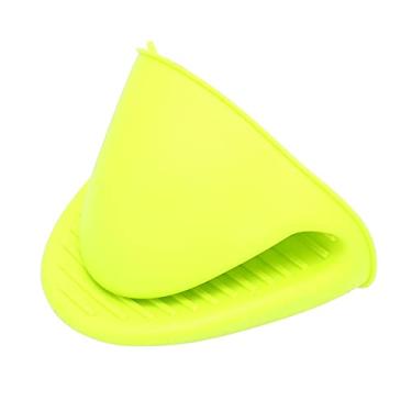 Imagem de Cuofyunl silicone cozinhar pitada luvas resistente ao calor forno remoção de cabelo cera pote titular luvas para cozinha salão de beleza (Verde)