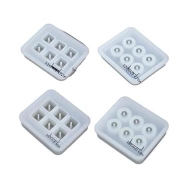 Imagem de Molde De Silicone Brilhante Para Resina Epóxi, 4 Peças, DIY Para Fazer