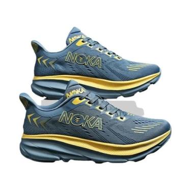 Imagem de Tênis Masculino Respirável Para Corrida, Sneakers De Malha Com Amortec