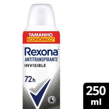 Imagem de Desodorante Antitranspirante Aerosol Rexona Invisible 250ml