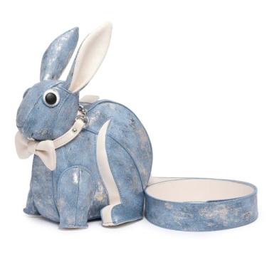 Imagem de NLAIOUSL Bolsa de ombro feminina de couro PU, bolsa tiracolo adorável em forma de coelho, bolsa mensageiro para compras e encontros para viagens