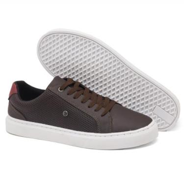 Imagem de Sapatenis Masculino Casual Connect way Conforto, Marrom, 38