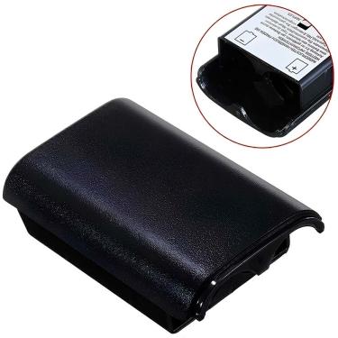 Imagem de Suporte tampa porta pilhas preto p/ controle xbox 360