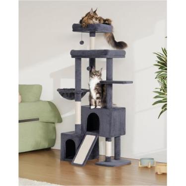 Imagem de Torre para Gatos Aechonow Resistente con 2 Condominios y Cama Grande e