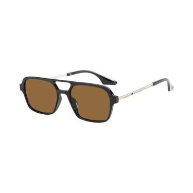 Imagem de Óculos De Sol Piloto Com Armação Pequena E Dupla Viga, Retrô Clássico 