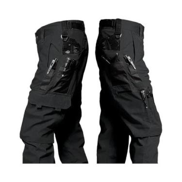 Imagem de Calças Cargo Táticas Masculinas Impermeáveis Com Múltiplos Bolsos Para