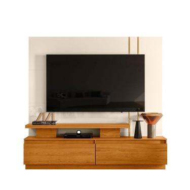 Imagem de Combo Home + Painel Para Tv 60 Polegadas New Apolo - 7 Decor Cinamomo E Off White